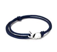 HuiApparel Unique Unisex Adjustable Nylon Little Whale Wrap Bracelet - 14" Length, One Size, Nylon, no gemstone