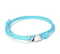 HuiApparel Unique Unisex Adjustable Nylon Little Whale Wrap Bracelet - 14" Length, One Size, Nylon, no gemstone