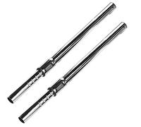 Huiaway 2 Pcs 1 1/4 inch Chrome Telescopic Metal Vacuum Wands 1.25 inch Vacuum Extension Wand Extends to 31.65inch Long for Most Brand Vacuum