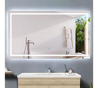 Huibathroom 1500x700 Large Illuminated Bathroom Mirrors with LED Lights,Wall Mounted,IP44