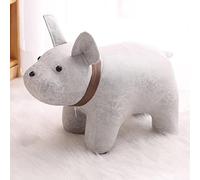 HUIBBGO Foot Stool Shoe Change Stool Animal Footstools Technology Cloth Foot Stools s for The Bedroom s for Living Room,Green dog-50x22x26cm