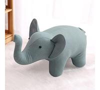 HUIBBGO Foot Stool Shoe Change Stool Animal Footstools Technology Cloth Foot Stools s for The Bedroom s for Living Room,Green dog-50x22x26cm