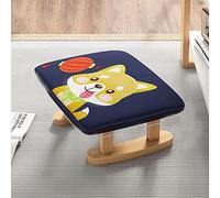 HUIBBGO Ottoman Foot Stool Linen Shoe Change Stool Small Footstool Square Foot Stools Rest Stool Footstools for Living Room for The Bedroom Outdoor Ottoman,Football field-40x30x17cm