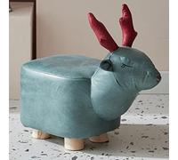 HUIBBGO s Foot Stool Shoe Change Stool Animal Footstools Technology Cloth Foot Stools s for The Bedroom s for Living Room,red elephant-43x24x23cm