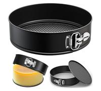 HUIBOHOU 8 Inch Round Pan for Baking,20 cm Springform Cake Tin with Loose Base, Non Stick Bake Ware Round Cake Tin for Restaurants, Home and Kitchen,PFOA Free