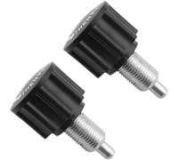 HUICHUHAI M16 Pop Pull Pin Knob for Fitness Equipment - Spring Loaded Adjustment Knob Replacement for Exercise Bike, Weight Bench, and Gym Machines, Metal Thread, Black (2 Pack)