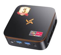 Huidun 2026 New H50 Mini PC Win 11 Pro, AMD Ryzen & Radeon Vega 6 Graphics, 16GB DDR4 512GB M.2 SSD Computer, Dual 4K Display (HDMI/DP), WiFi 5, BT 4.2, Mini Desktop PC for Home Office Business