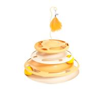HUIFACAI Cats Turntable Toy RollerTrack Cats Hunting Toy Interaction Cats Entertainment Boredom Cats Anxiety Toy