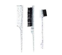 HUIFACAI Eyebrow Brush Beauty Brush Combs Three-Piece Set Hair Comb Tail Comb for Travel Hair Stylist Women Baby Kids