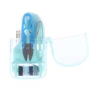 HUIFACAI Home Travel Portable Sewing Kit with Macaron Color Box Threads Scissors Tweezers Garment Repair Tools Accessories Home Travel Sewing Kit, Blue