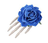 HUIFACAI Skull Hand Barrette Goth Hairpin Day Of The Dead Hair Clip Flower Gothic Headwear Halloween Steampunk Hair Accessories