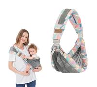 Huifen Adjustable One Shoulder Baby Carrier for Infant, Lightweight Breathable Mesh Baby Hip Carrier Portable Baby Carrier Sling for Newborn to Toddler Girl and Boy 6-40 lbs (Blue)