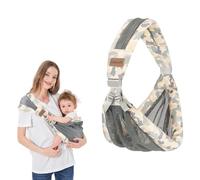Huifen Adjustable One Shoulder Baby Carrier for Infant, Lightweight Breathable Mesh Baby Hip Carrier Portable Baby Carrier Sling for Newborn to Toddler Up to 40 lbs (Green)