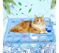 Huifengjie Dog Cooling Mat, Water-Filled Cooling Mat, for Home On the Go or in the Car, 40 x 50 cm, M, Underwater World