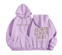 HUIFUAO God Is Within Her She Will Not Fall Christian Hoodies for Women UK Oversized Jesus Hoodie for Women Plus Sized Sweatshirts for Women Long Sleeve Womens Pullover With Pocket