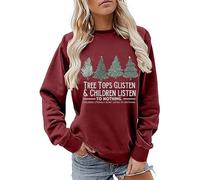 HUIFUAO Summer Sale Womens Christmas Sweatshirts - Long Sleeve Pullover Tops