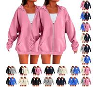 HUIFUAO Womens Jackets Casual Full Zip Plus Size Hoodies Long Sleeve Hooded Sweatshirt Autumn Winter Lightweight Coats Casual Trendy Outerwear Sport Jackets Tops with Pocket (Navy + Navy, L)