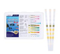 Huiguli 100 PCS 9-in-1 Aquarium Test Strips, Fish Tank Test Kit for Am
