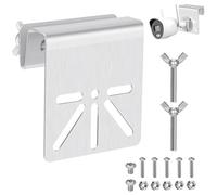 Huiguli Gutter Mount Stainless Steel Bracket for Security SoloCam S340, No Drill Installation, Suitable for Tapo C425 ect Solar Security Camera and Other Compatible IP Cameras PTZ Dome Models