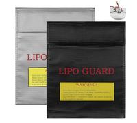 Huiguli Lipo Battery Safe Bag,Portable Fireproof Bag, 3 Colours of Fireproof Document Bag, Waterproof Safe Box for Lipo Battery, Documents, Money, Jewelry (2, 23 x 30cm)