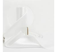 HUIHUANG White Satin Ribbon 4 inch Wide Double Faced Polyester Large Ribbon for Chair Sash Wedding Party Supplies Cake Decor Bows Making Flower Bouquet Sewing Crafts Gift Wrapping -10 Yards/Roll