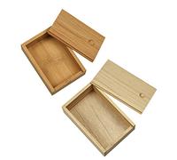 huihuay Bamboo Cards Storage Box Desktop Wooden Poker Playing Card Box Case for Tarot Playing Games Table Board Deck Game