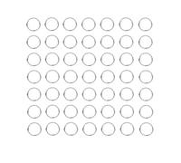 HUIHUIBAO 100 Pieces 10mm Open Jump Ring Metal Split Rings for Jewelry and Crafts Making Wind Chimes Costuming Ornaments (Silver)