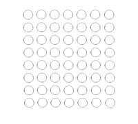 HUIHUIBAO 100 Pieces Open Jump Ring Metal Split Rings for Jewelry and Crafts Making Wind Chimes Costuming Ornaments (Silver, 14mm)