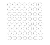 HUIHUIBAO 100 Pieces Open Jump Ring Metal Split Rings for Jewelry and Crafts Making Wind Chimes Costuming Ornaments (Silver, 16mm)