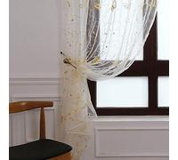 huihuijia net curtain sheer curtains Floral Butterfly Sheer Curtains modern voile panels sheer curtains for windows net curtains 100X270,yellow