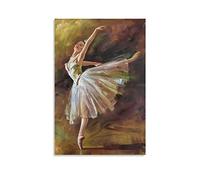HUIHUO Edgar Degas Ballet Dancer Poster Artworks Canvas Poster Room Aesthetic Wall Art Prints Home Modern Decor Gifts Framed-unframed 24x36inch(60x90cm)
