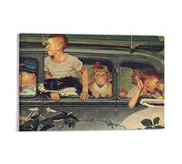 HUIHUO Norman Rockwell Painting Poster Illustrator Posters Canvas Art Poster And Wall Art Picture Print Modern Family Bedroom Decor Posters 12x18inch(30x45cm)