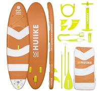 HUIIKE Stand Up Paddle Board for Adults with Accessories Included, Oar, Fins, Pump. Inflatable Sup Board Great Stability and Resistance. 10’ x 33" x 5.9", Maximum Load 286 lb