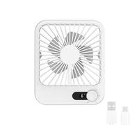 HUIIUH Cruise Ship Approved Travel Fan, Desk Fan Battery Operated Portable USB Rechargeable Fan Small Table Fans,180°Tilt Folding Personal Fan Ultra Quiet For Office Desktop