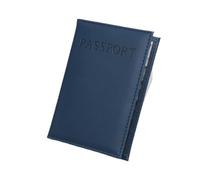 HUIJIQX 1pc PU Leather Possport Cover Case for World Travel Passport Protector Organizer Universal Passport Holder Bag Case Sleeve(Dark Blue)