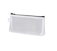 HUIJIQX 1Pc Simple Transparent Portable Mesh Pencil Case Pen Bag Office Student Pencil Cases School Supplies Pen Box Bill Storage Bag(WT)