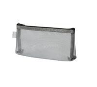 HUIJIQX 1Pc Simple Transparent Portable Mesh Pencil Case Pen Bag Office Student Pencil Cases School Supplies Pen Box Bill Storage Bag(Grey)