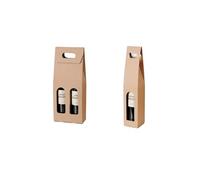 HUIJIQX 5-10pcs Fast Shipping Kraft Paper Wine Bags Package Oliver Oil Bottle Carrier Gift Holder(One Bottle,5pcs)