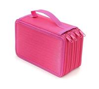 HUIJIQX 72 Holes Pencil Case 4 Layers Kawaii Pencil Boxes Girls Organizer Pen Pouch Art School Supplies Cute Stationery(Rose red)