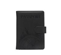 HUIJIQX Anti-Theft Global Tourism Passport Cover Wallet Bag Men Women ID Address Card Holder Portable Travel Accessories(Black)