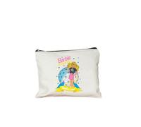 HUIJIQX Come on Barbie Cartoon Print Women's Makeup Bag Canvas Pencil Bag Wallet Student Pencil Bag Toilet Bag Reusable Gift(6)