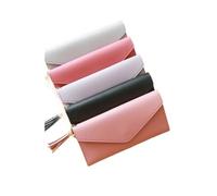 HUIJIQX Fashion Women Wallets Simple Zipper Purses Black White Gray Red Long Section Clutch Wallet Soft PU Leather Money Bag(PL)