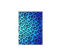 HUIJIQX Leopard Print Passport Holder Travel Flower Women Passport Cover PU Leather Credit Card Wallet Black Ticket Passports Case(F)