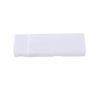 HUIJIQX Pencil Cases School Office Simple Matte Transparent Plastic Box Frosted Pink Green White Pens Storage Stationery Supplies(L White)