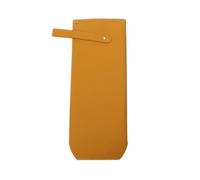 HUIJIQX Wine Packaging Bag Fake PU Leather Wine Tote Carrier Stylish Wine Bottle Champagne Protective Bag with Handle for Party Supplies(Brown-5pcs)