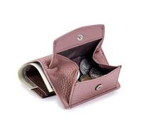 HUIJIQX Women Wallets Short Tri-fold Purses Ladies Multi-Card Money Bag Solid Large Capacity Purse Small Coin Card Holders(Bean Paste,2PCS)