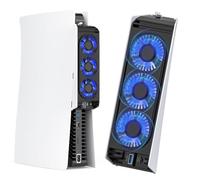 HUIJUTCHEN Cooling Fan for PS5, Auto ON/OFF Quiet Cooler Fan with Auto Temperature Control PS5 Accessories Cooling Fan for PS5 Disc and Digital Editions with 2 Speed Level (PS5)