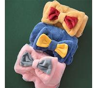 HUIKDY Microfiber Hair Towel Wrap Absorbent Fast Drying Hair Turban Soft Sleep Cap for Women Wet Hair Curly Long Thick Hair,Blue