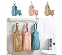 HUIKDY Scrubbing Artifact Back Bathing Double-Sided Long Strip Bath Towel for Back Rubbing, Strong Dusting and Pulling Back Bar, Cleaning & Massag Rubbing Bath Towel,Navy