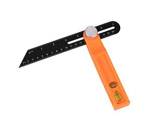 HUIKJI Horizontal Sliding T-Bevel Gauge,Activity Angle Ruler Protractor Level Tool T-Bevel Ruler with Horizontal and Vertical Bubble